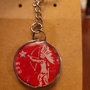 Red tootsie pop Keychain